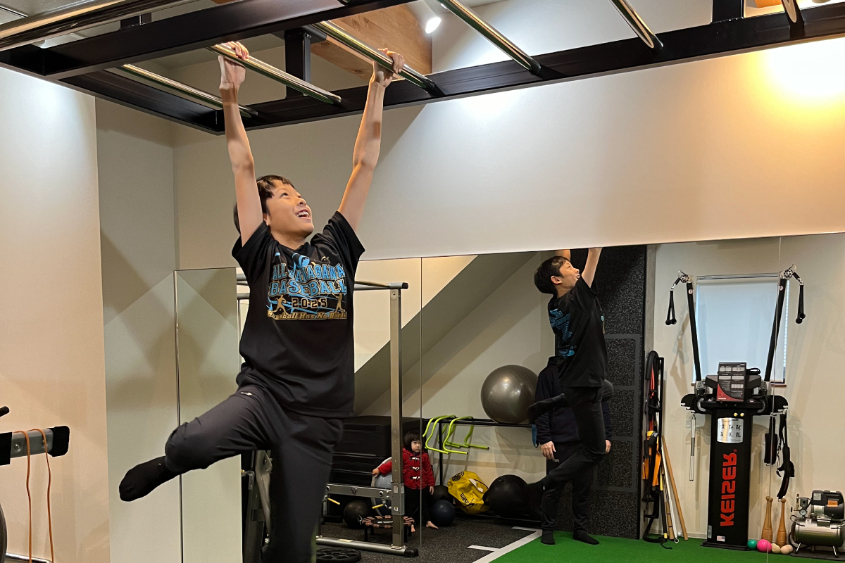 マンツーマンでのコンディショニング風景